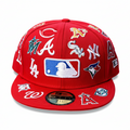 NBA New Era Flat Brim Cap Red