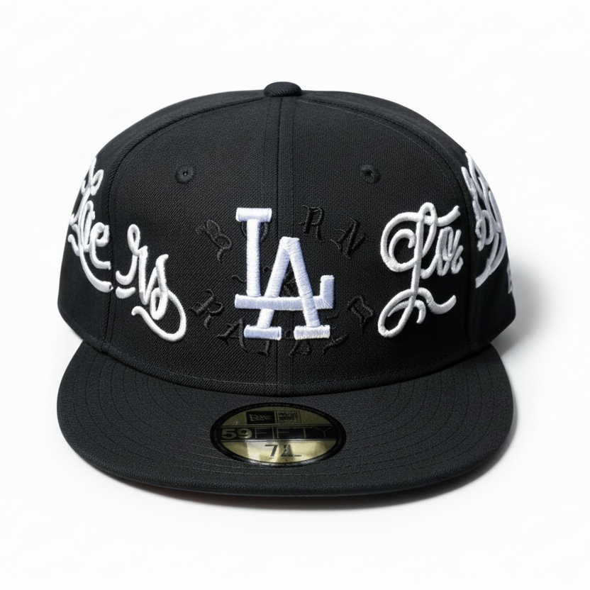 NBA New Era Flat Brim Cap Black