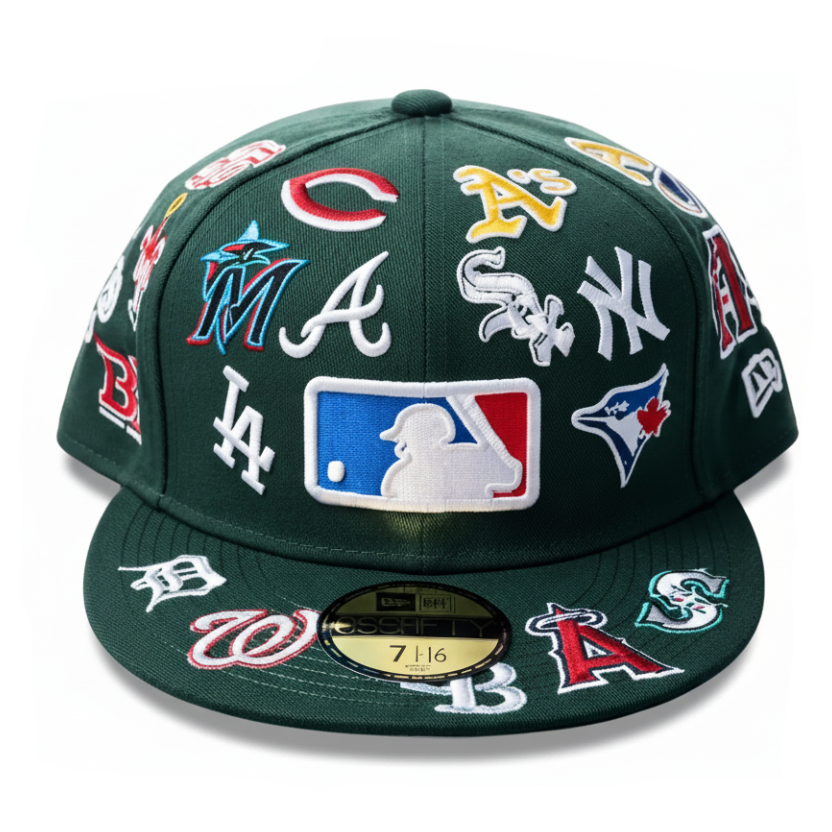 NBA New Era Flat Brim Cap Green