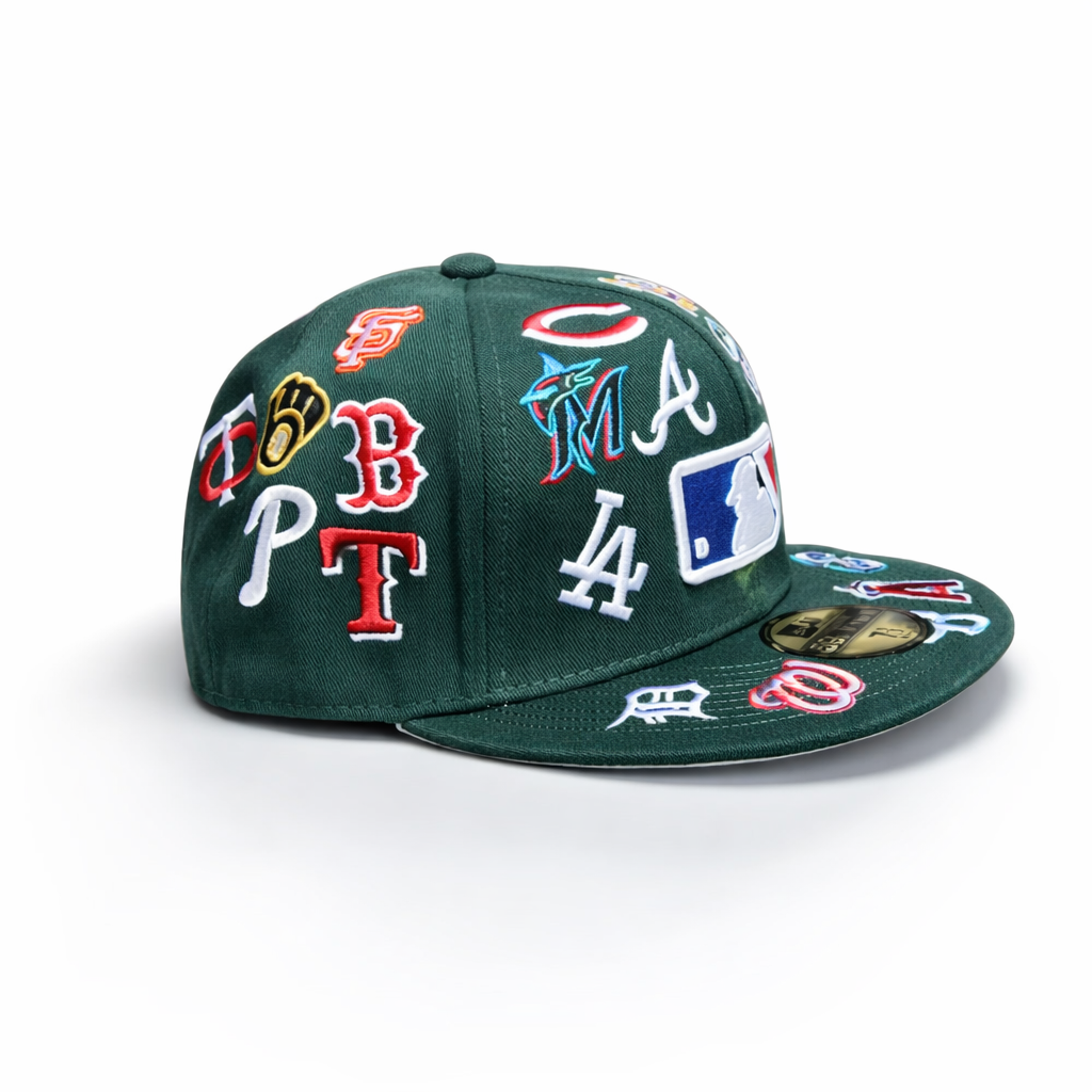 NBA New Era Flat Brim Cap Green