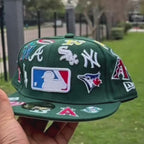 NBA New Era Flat Brim Cap Green