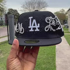 NBA New Era Flat Brim Cap Black